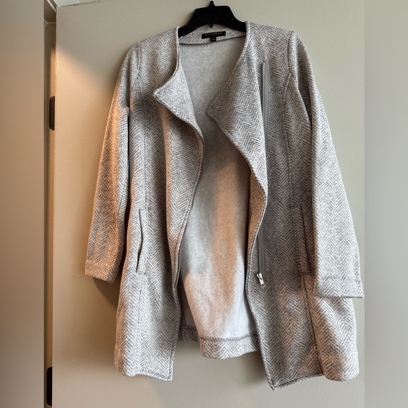 Banana Republic Sweaters - Banana Republic Light Gray Knit Sweater Jacket Size Small